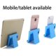 thumbnail image 2 of Soporte de escritorio de plástico ajustable y plegable para tableta de 6 a 11 pulgadas Compatible con iPhone 12 Pro Max 11 Samsung Galaxy Noten Android Todos los teléfonos inteligentes (1 azul 1 rosa, 2 of 5