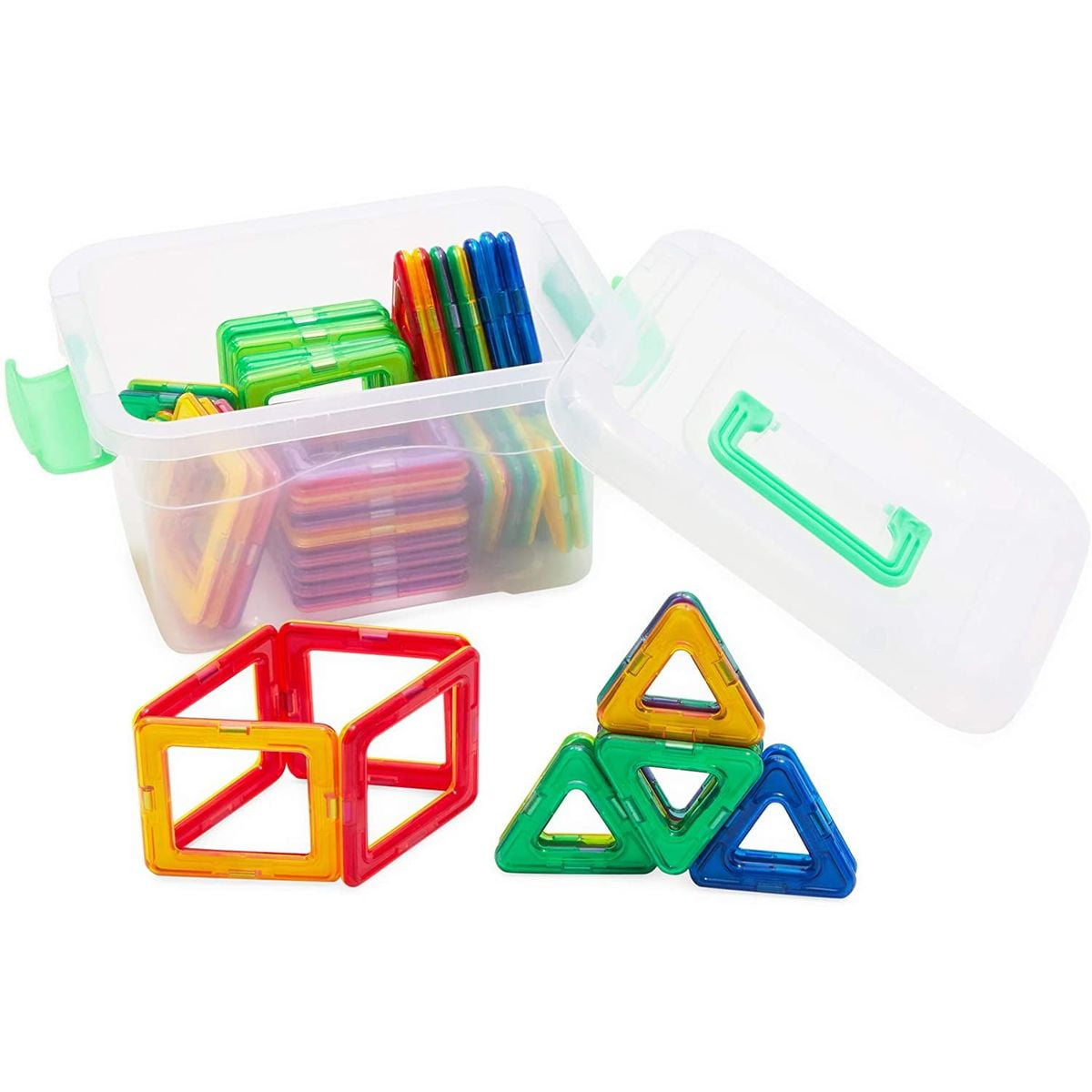 64Pcs Magnetic Building Blocks Toy Set W/Box 3D Tiles DIY Toys Gift for Children