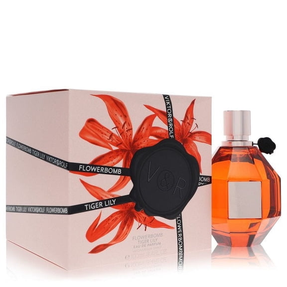 Flowerbomb Tiger Lily by Viktor & Rolf Eau De Parfum Spray 3.4 oz for Women Pack of 3