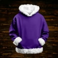 thumbnail image 5 of LTTVQM Kids Boys Sherpa Fleece Lined Hoodie Christmas Santa Sweatshirts Toddler Winter Cozy Furry Pullover Xmas‌ Jacket Purple 3-4 Years, 5 of 7