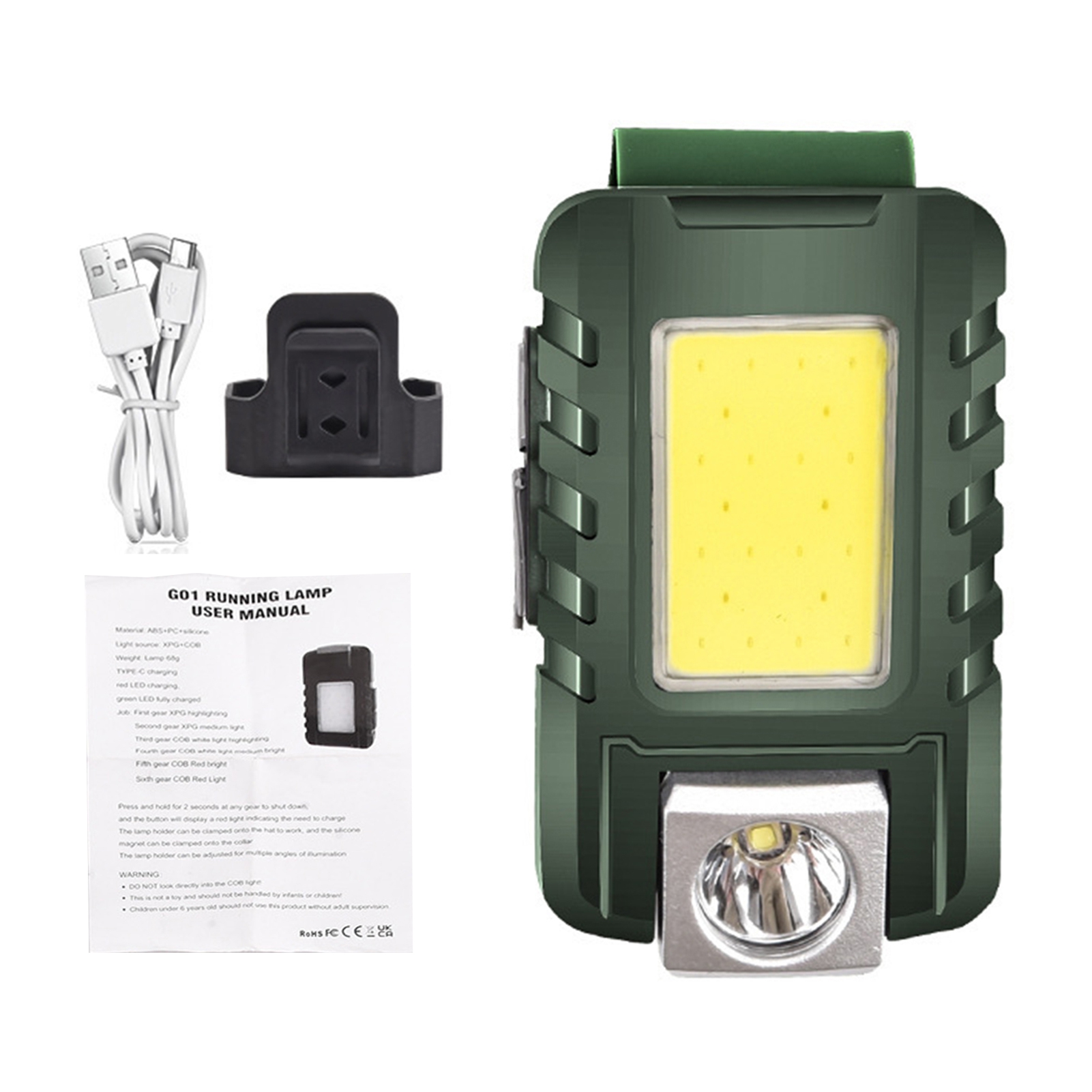 DoubleYi Ultra Bright Led Running Light Set Rechargeable Night