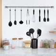 thumbnail image 7 of 27pcs Silicone Cooking Utensils Set, Stainess Steel Handle Cooking Tools Kitchen Spatula Utensils Set-Black, 7 of 7