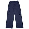 thumbnail image 5 of CAICJ98 Cargo Pants Boys Outdoor Youth Quick Dry Hiking Pants Lightweight Athletic Pants with Zipper Pockets Boy Pants (Dark Blue,6-7 Years), 5 of 7