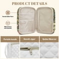 thumbnail image 5 of TSOVTHRID Rabbit Flower Easter Egg Print Bible Carrying Case for Christian, Easter Bible Cover with Portable Handle, Protective Green Quilted Church Bags for Bibles and Books, 5 of 7