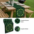 thumbnail image 5 of St Patricks Day Table Runner - 60 Inch Long, Kitchen Dining Table Runner Dresser Scarves, Spring Gold Coin Green Shamrock Plaid Farmhouse Decor for Coffee Tables Wedding Party Banquet, 5 of 8