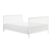 Oxford Baby Essential Isl Size 4-in-1 Convertible Crib with Round Spindles, White