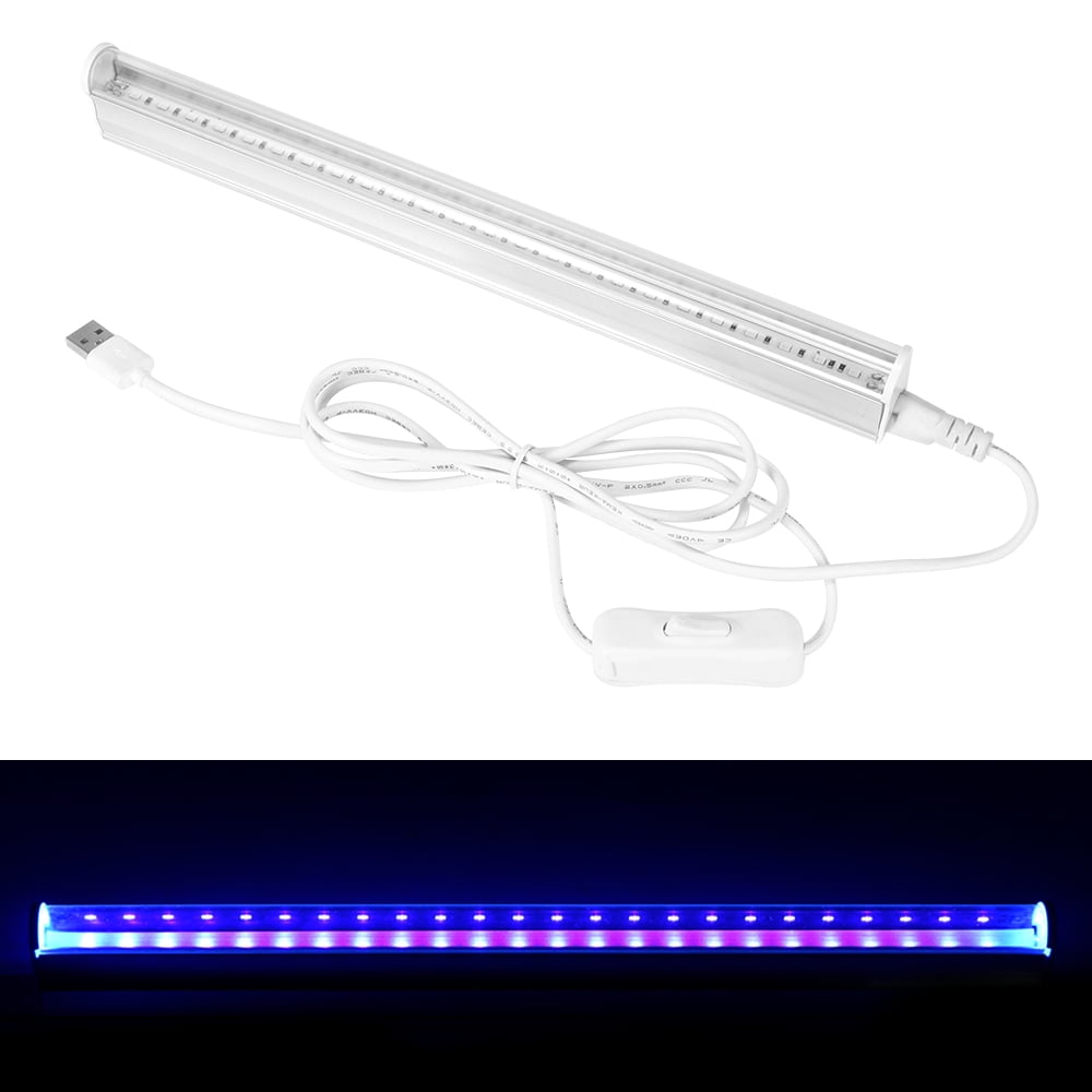 ALLOMN UV 24LED Black Light Fixtures 6W Portable Blacklight Lamp for