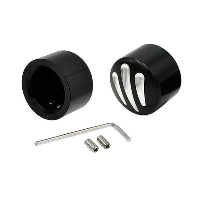 de Tornillos Tapas compatible tail XL883 XL1200 Motocicleta Duradero Zulema Tapa de la tapa de la tuerca del eje de la rueda delantera