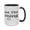 Black, variant on "Trust The Timing" 15oz Inspirational Ceramic Mug - Double-Sided & Durable Drinkware for the Patient-Minded