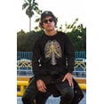 thumbnail image 3 of Halloween Steampunk Mechanical Skeleton Costume Mens Long Sleeve T Shirt, 3 of 5