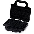 thumbnail image 4 of 2-Slice Waffle Maker with Non-Stick Coating, Easy to Clean, 700W, Black, 4 of 7