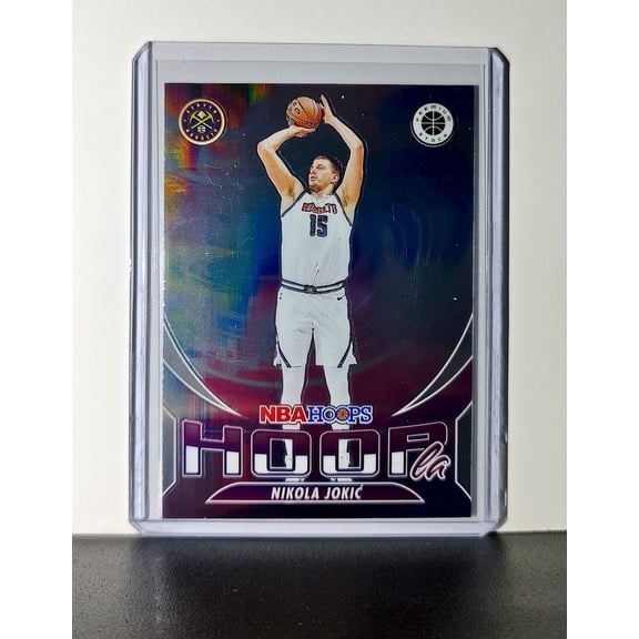 Nikola Jokic 2023-24 Panini Premium Stock NBA Hoops #6 Hoopla Card Nuggets