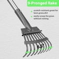 thumbnail image 2 of Dogs Pooper Dog Scooper, Tray Rake and Spade 3 Pack Poop Scoop Adjustable Long Handle Metal with Bin for Pet Waste Removal, No Bending Clean Up for Large and Small, 2 of 7