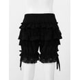 thumbnail image 5 of Zaldita Woman Lace Ruffled Panties Underwear Victorian Bloomers Pettipants Pumpkin Boyshorts Booty Shorts Black M, 5 of 7