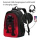 thumbnail image 2 of Balery Black Panther Red Background Mochila con carga USB para hombre y mujer - Mochila impermeable y antirrobo para laptop con puerto USB para viajes, trabajo, 2 of 7
