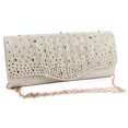 thumbnail image 3 of Bolso de noche para mujer con brillantes diamantes de imitación, multifuncional, para cenas, fiestas, bodas, dorado, talla única, 3 of 15