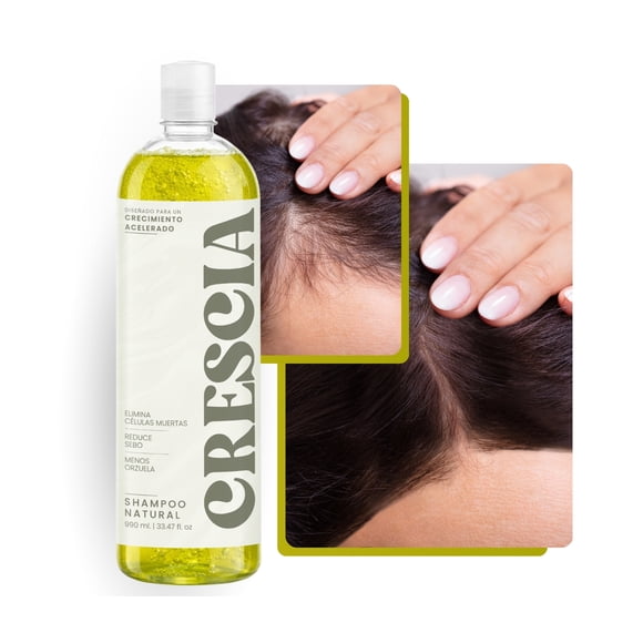 Shampoo Crescia 990ml. | Crecimiento Capilar con Romero y Biotina