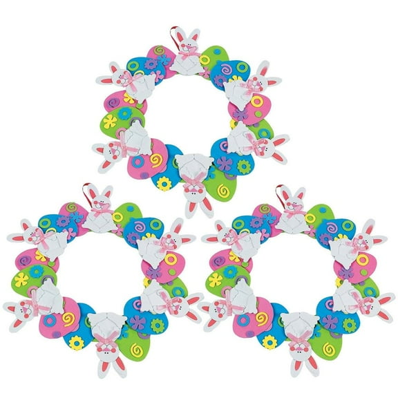 DIY Kit Set of 3 Easter Egg Wreaths