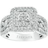 1/2ctw Certified Genuine Diamond Sterling Silver Ladies Cushion Limited Edition Ring by Keepsake