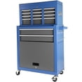thumbnail image 2 of 8 Drawer Rolling Tool Chest With Wheels, Large Capacity Rolling Tool Box with Lock, 2-in-1 Detachable Tool Cabinet, Mechanical Tool Chest, Metal Tool Box with Sliding Drawers for Garage Workshop, 2 of 7