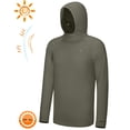 thumbnail image 4 of Little Donkey Andy Men's UPF 50+ Sun Protection Shirt Stretch Lightweight Hoodie for Fishing Running Cycling Size L, 4 of 5