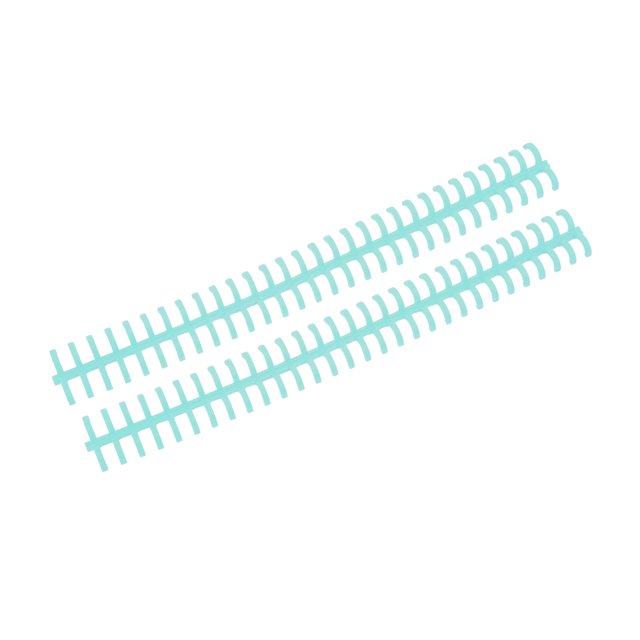 Loewten PP Plastic Binding Combs, Spiral Binding Coils Binding Rings, 30 Hole, 10mm, 10 Count