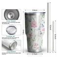 thumbnail image 6 of 30oz Pioneer Flower Tumblers Stainless Steel Tumbler with Lid and Straw,Vacuum Insulated Double Wall Travel Tumbler Cups Mug with Cleaning Brush for Coffee,Tea, 6 of 7