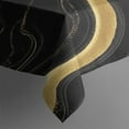 thumbnail image 3 of Black White Gold Marble Pattern Rectangle Tablecloth 60"x84",Waterproof Polyester Rectangle Table Cloth, Wipeable Spillproof Polyester Tablecloth for Dining, Camping, Indoor and Outdoor, 3 of 5