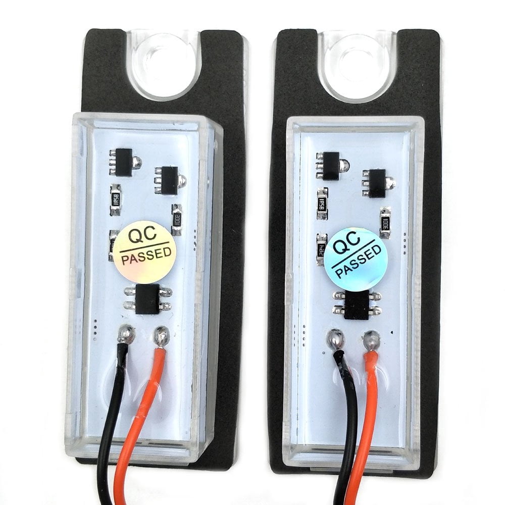 Nikauto 2Pcs 6000k 3528SMD LED License Plate Light for Volvo V70 XC70 S60 S80 XC90