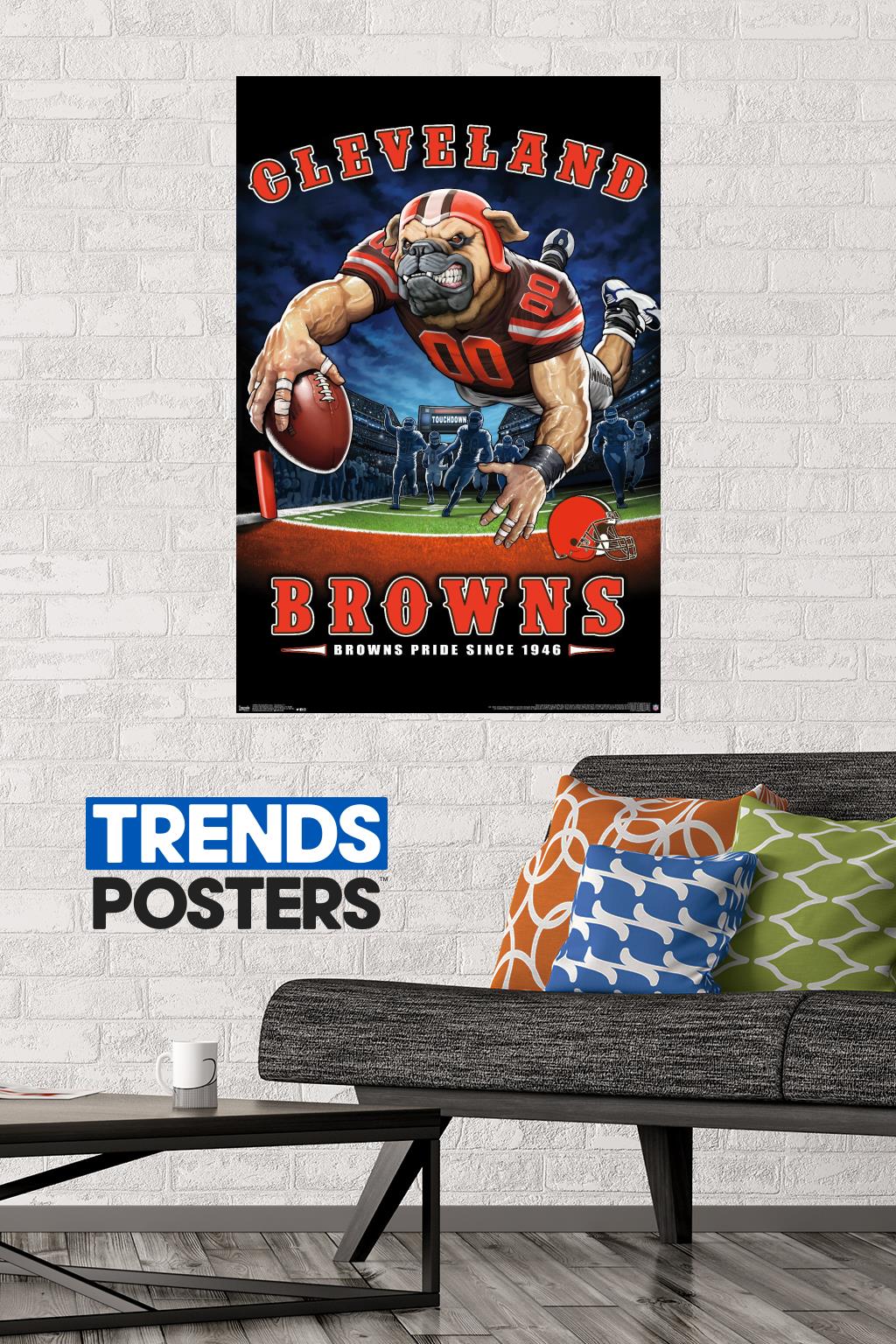 NFL Cleveland Browns - Logo 21 Wall Poster, 22.375 x 34