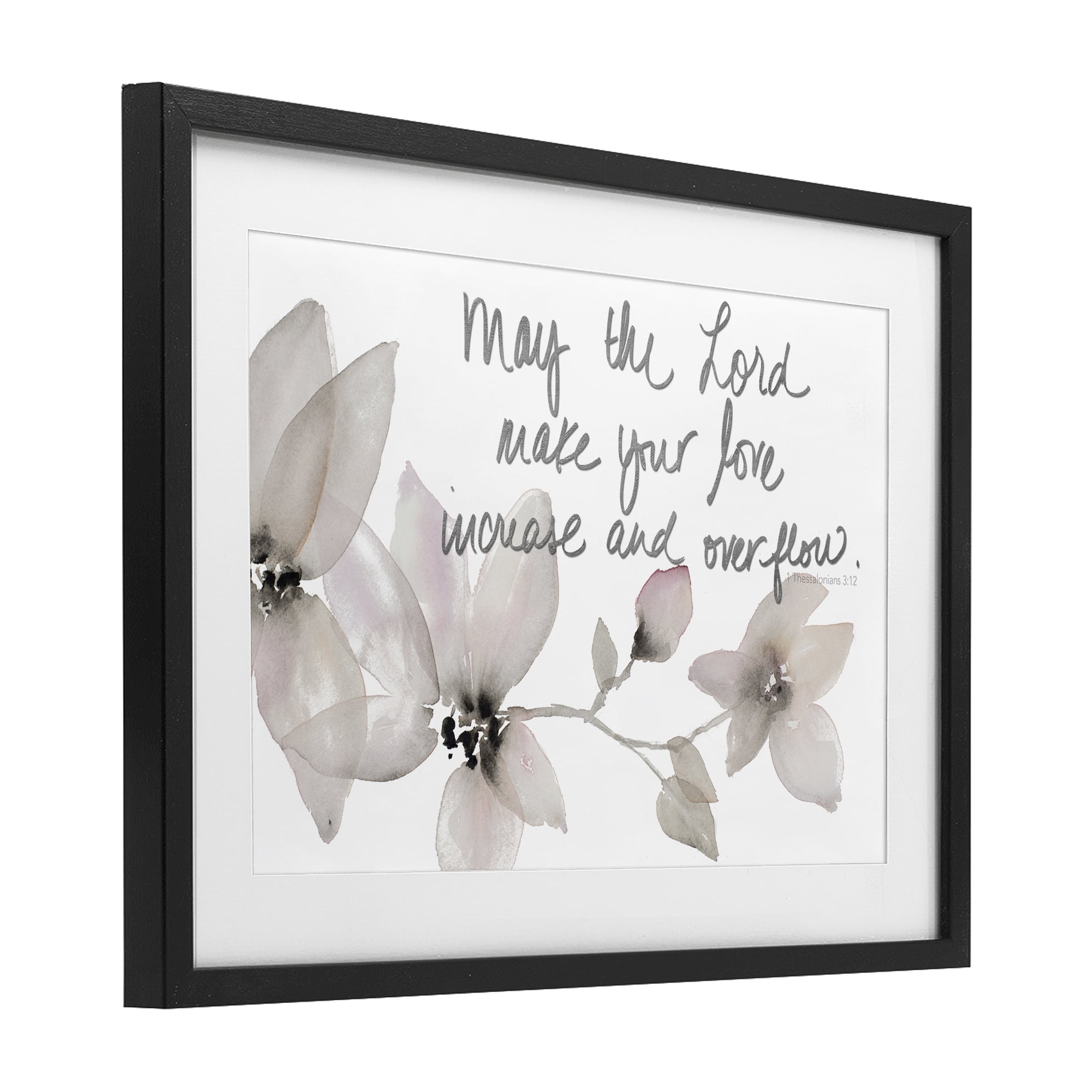 Stupell Industries Love Increase & Overflow Black Framed Print Under Glass, design by Lanie Loreth