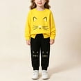thumbnail image 4 of eczipvz Beach Outfit Toddler Girl Baby Girl Clothes Cute Fall Winter Toddler Girls Outfits Yellow,10-11Years, 4 of 8