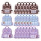 thumbnail image 3 of 21x bonita mochila, bolsas de regalo, suministros para fiestas, embalaje, bolsas de almacenamiento, pequeñas bolsas selladas para dulces, alimentos, marrón violeta, 3 of 9