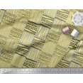 thumbnail image 2 of Soimoi Yellow Rayon Crepe Fabric Geometric African Print Fabric by Yard 46 Inch Wide, 2 of 3