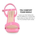 thumbnail image 6 of Journee Collection Womens Tivona Tru Comfort Foam Wide Width Mid Heel Ankle Strap Sandals, 6 of 7