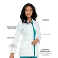 thumbnail image 2 of Landau Tailored Fit 3-Pocket 3-Button Consultation Scrub Jacket for Women 8726, 2 of 5