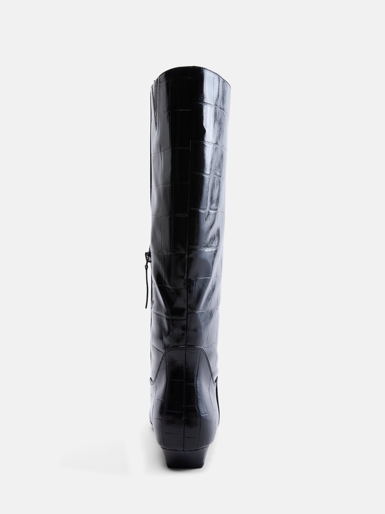 Scoop Women's Faux Croc Flat Tall Boots