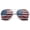 Silver, variant on American Flag Aviator Sunglasses Glasses Gunmetal Color