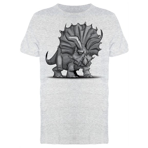 Triceratops Dinosaur Sketch Tee Men's -Image by Shutterstock