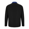 thumbnail image 4 of asjyhkr Plus Size Mens Undershirts Button down Crew Neck Long Sleeve Pullover Casual Golf Work Business Tops with Pocket,S-5XL, 4 of 6