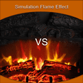 thumbnail image 4 of PAPROOS Electric Fireplace Stove, 20” Freestanding Stove Heater with Realistic Flame, CSA Certified, Overheating Safety Protection, for Small Spaces, 1400W, 4 of 10