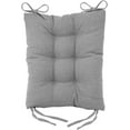 thumbnail image 3 of Klear Vu The Gripper Non-Slip Rocking Chair Cushion Thick, includes Seat Pad & Back Pillow with Ties for Indoor Living Room Rocker, 17x17 Inches, 2 Piece Set, Gray 2 Count, 3 of 5