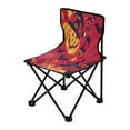 thumbnail image 2 of 600D Oxford Camping Chair Portable Foldable Chair Supports 220 lbs for Picnic, Fishing, Backpacking Red Cute Halloween Icon, 2 of 8