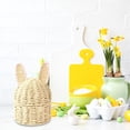 thumbnail image 3 of Cesta de almacenamiento decorativa tejida a mano con orejas de conejo y tapa, bandeja de cuerda de papel para niños Oreja rosada, 3 of 6