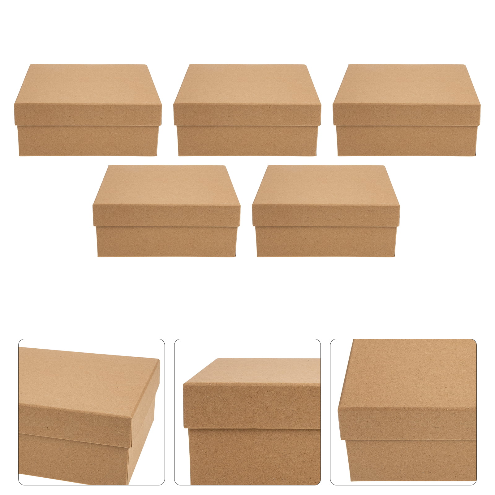 NIGNYA Small Brown Gift Boxes 2.16x2.16x0.98 inches, 100PCS Tiny Boxes for  Gifts Cardboard Mini Favor Boxes for Presents, Small Favor Box, Jewelry
