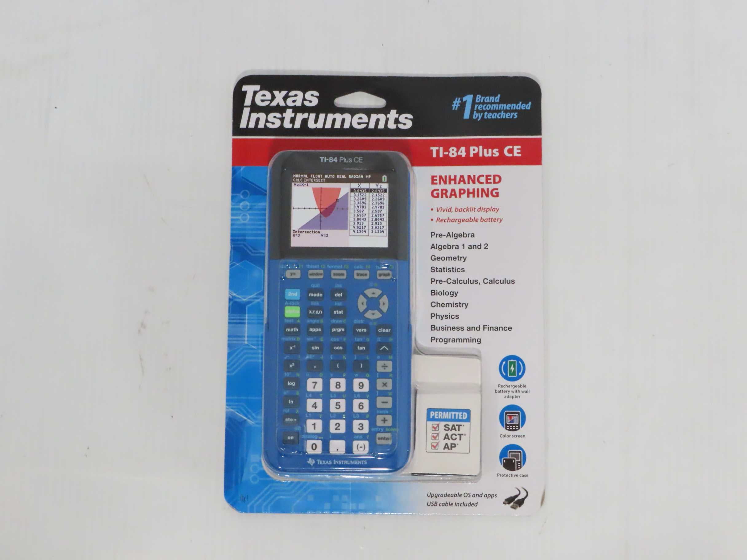 willekeurig Handvest Bier Texas Instruments TI-84 Plus CE Blueberry Graphing Calculator - Walmart.com