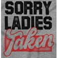 thumbnail image 2 of Sorry Ladies Taken Funny Boyfriend Men's Big & Tall Graphic Zip Up Hoodie Brisco Brands 5X, 2 of 3