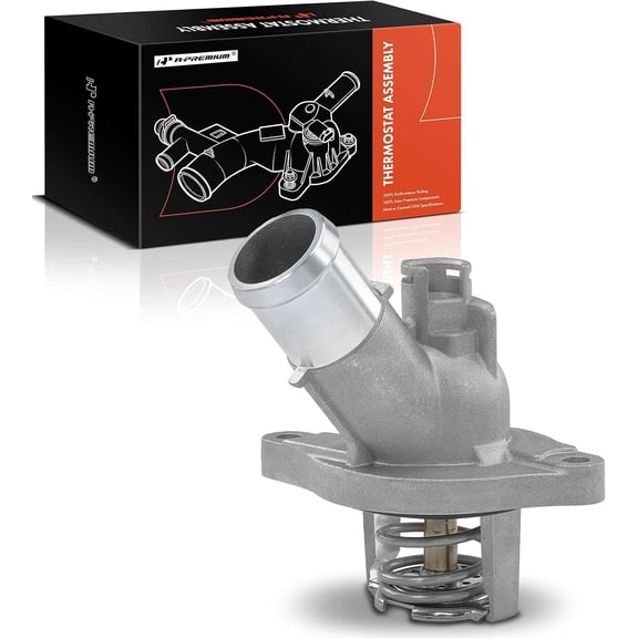 A-Premium Engine Coolant Thermostat Housing Assembly Compatible with Buick Envision, Regal & Cadillac ATS, CTS & Chevrolet Blazer, Camaro, Equinox, Impala, Malibu & GMC Terrain, 2013-2022