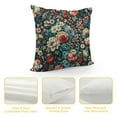 thumbnail image 4 of JEUXUS Square All Flowers Bloom Together Short Plush Pillowcase White, 4 of 5