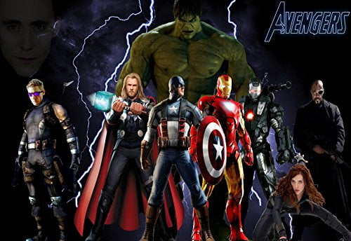 Avengers Edible Cake Topper Frosting 1/4 Sheet Birthday Party
